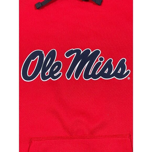Russel Boys Ole Miss Red Hooded Sweatshirt SIZE-MEDIUM - Picture 4 of 8